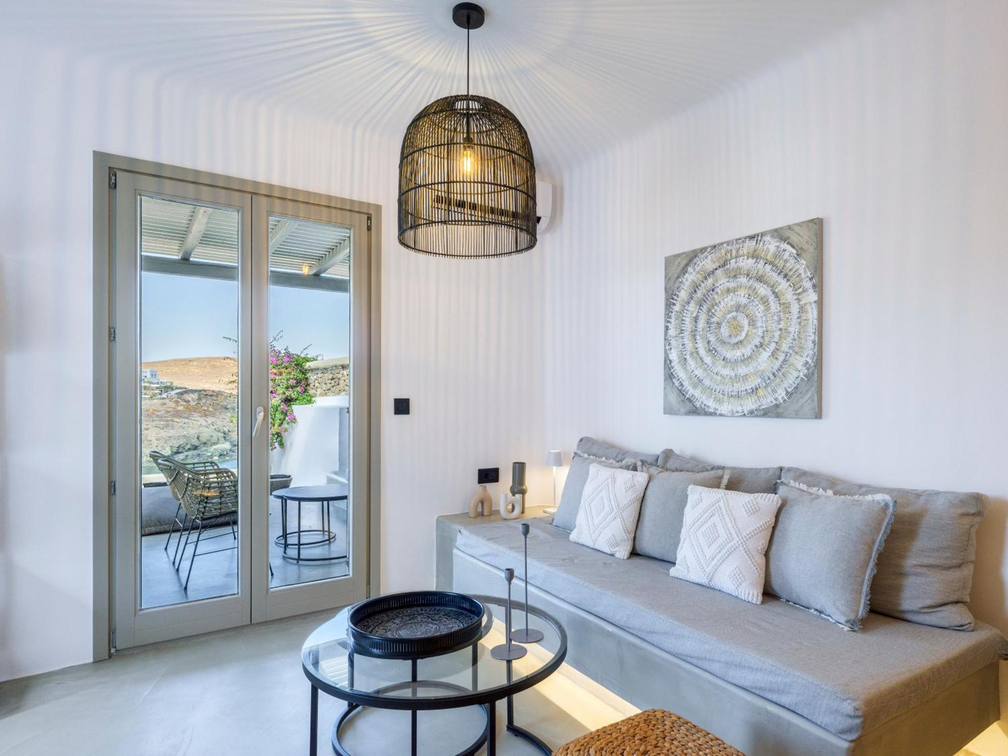 Mykonos Residence Villas & Suites Merchia Beach Экстерьер фото
