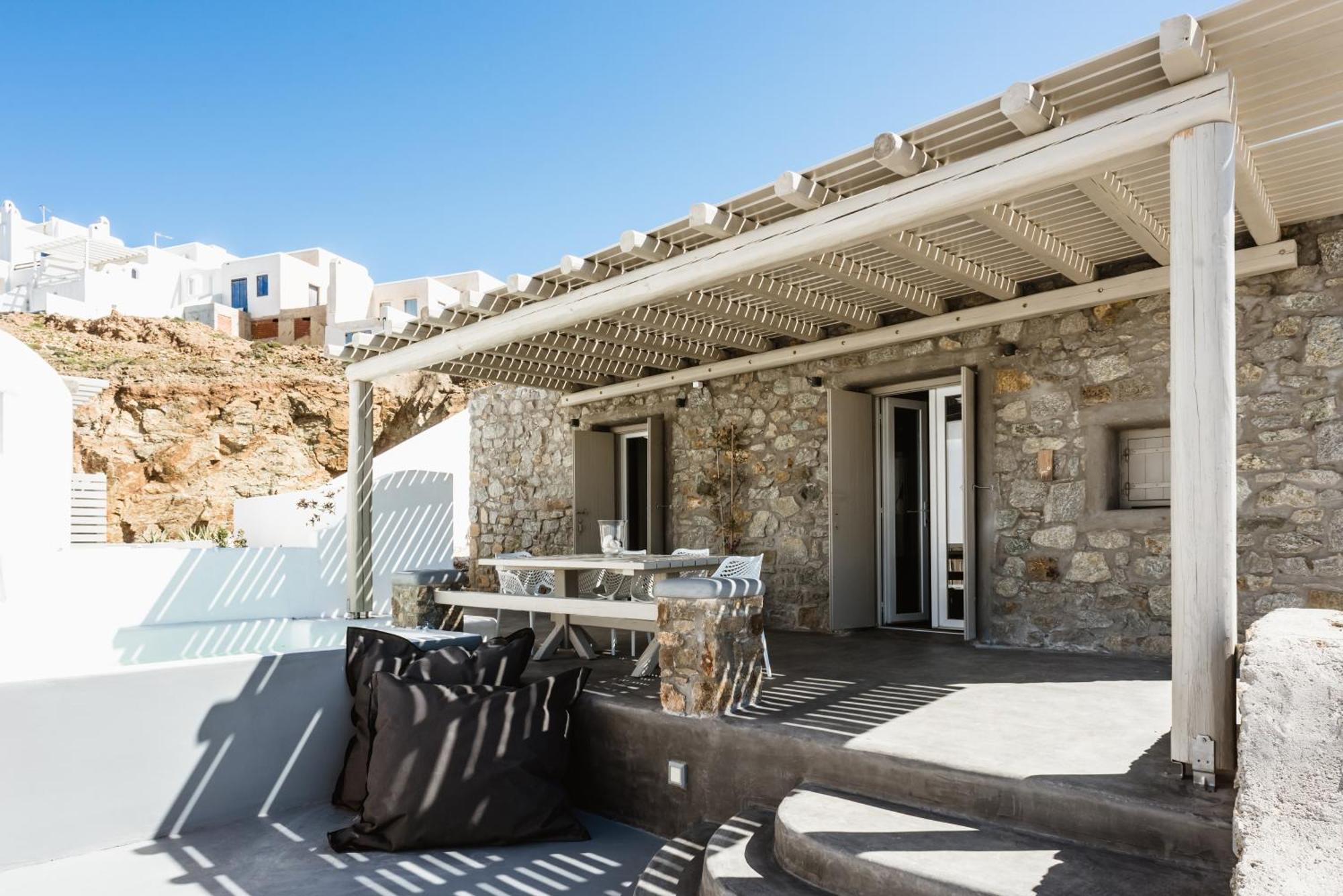 Mykonos Residence Villas & Suites Merchia Beach Экстерьер фото