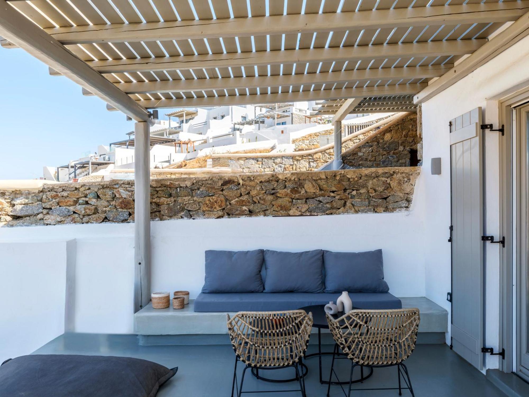 Mykonos Residence Villas & Suites Merchia Beach Экстерьер фото