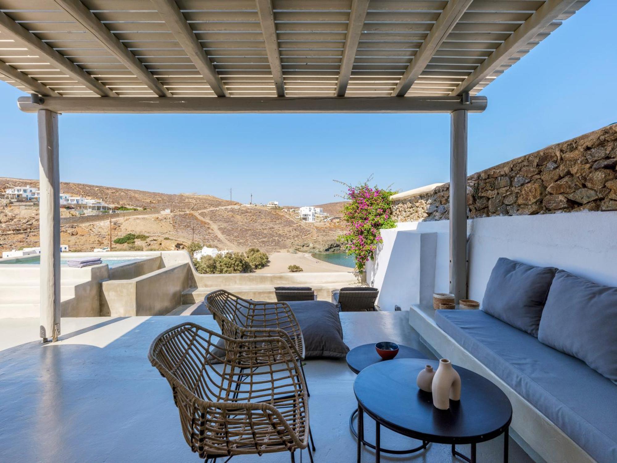 Mykonos Residence Villas & Suites Merchia Beach Экстерьер фото