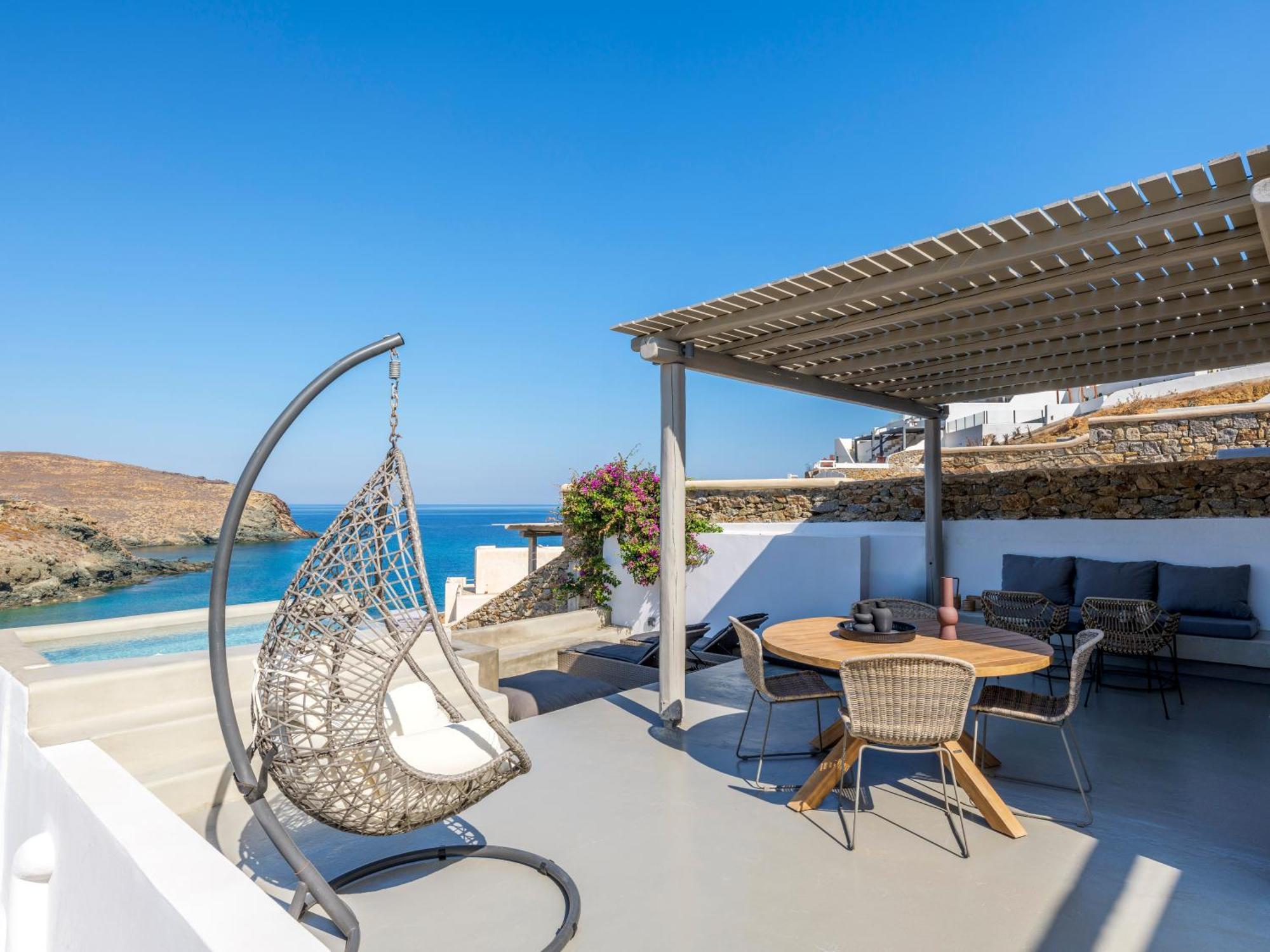 Mykonos Residence Villas & Suites Merchia Beach Экстерьер фото