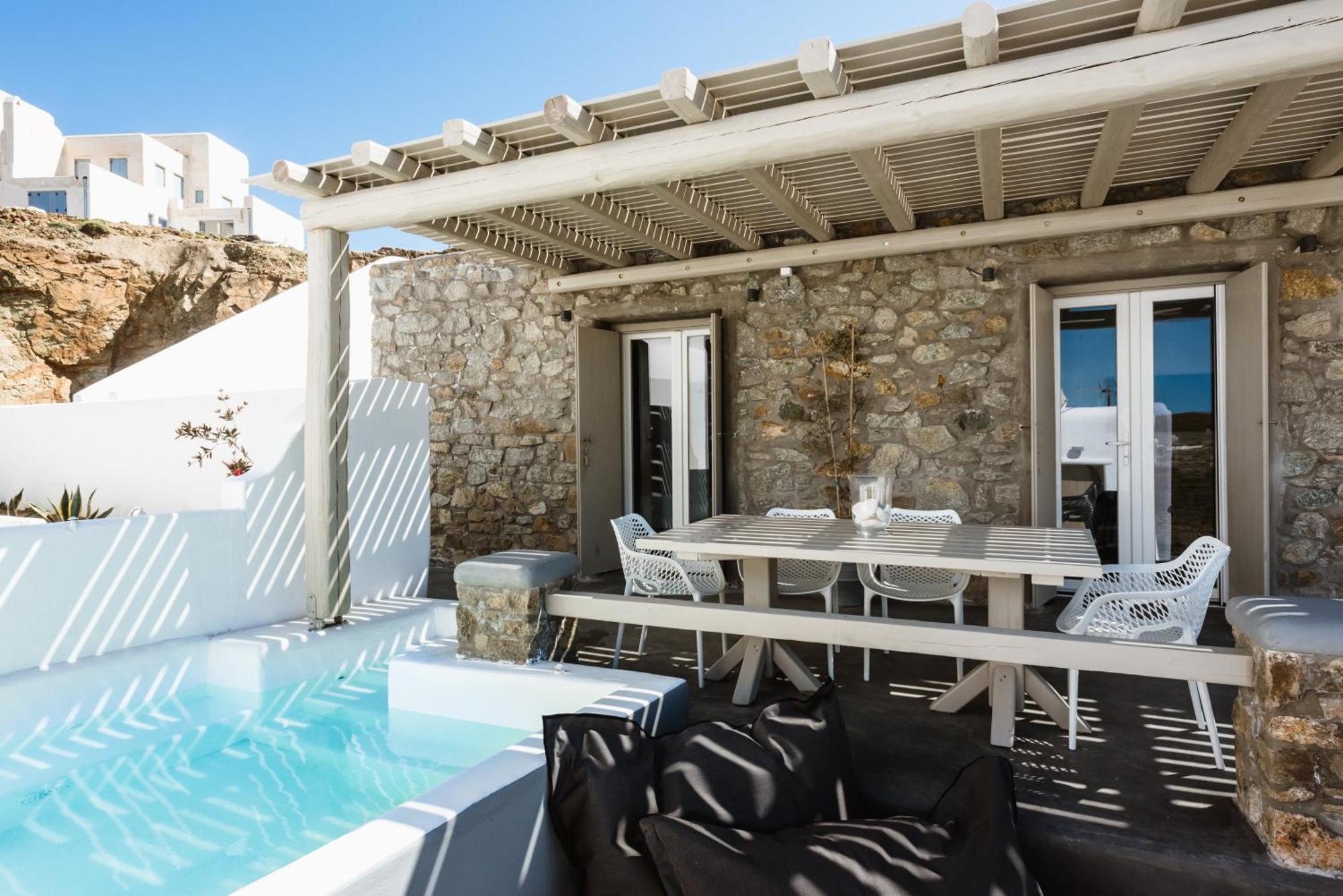 Mykonos Residence Villas & Suites Merchia Beach Экстерьер фото