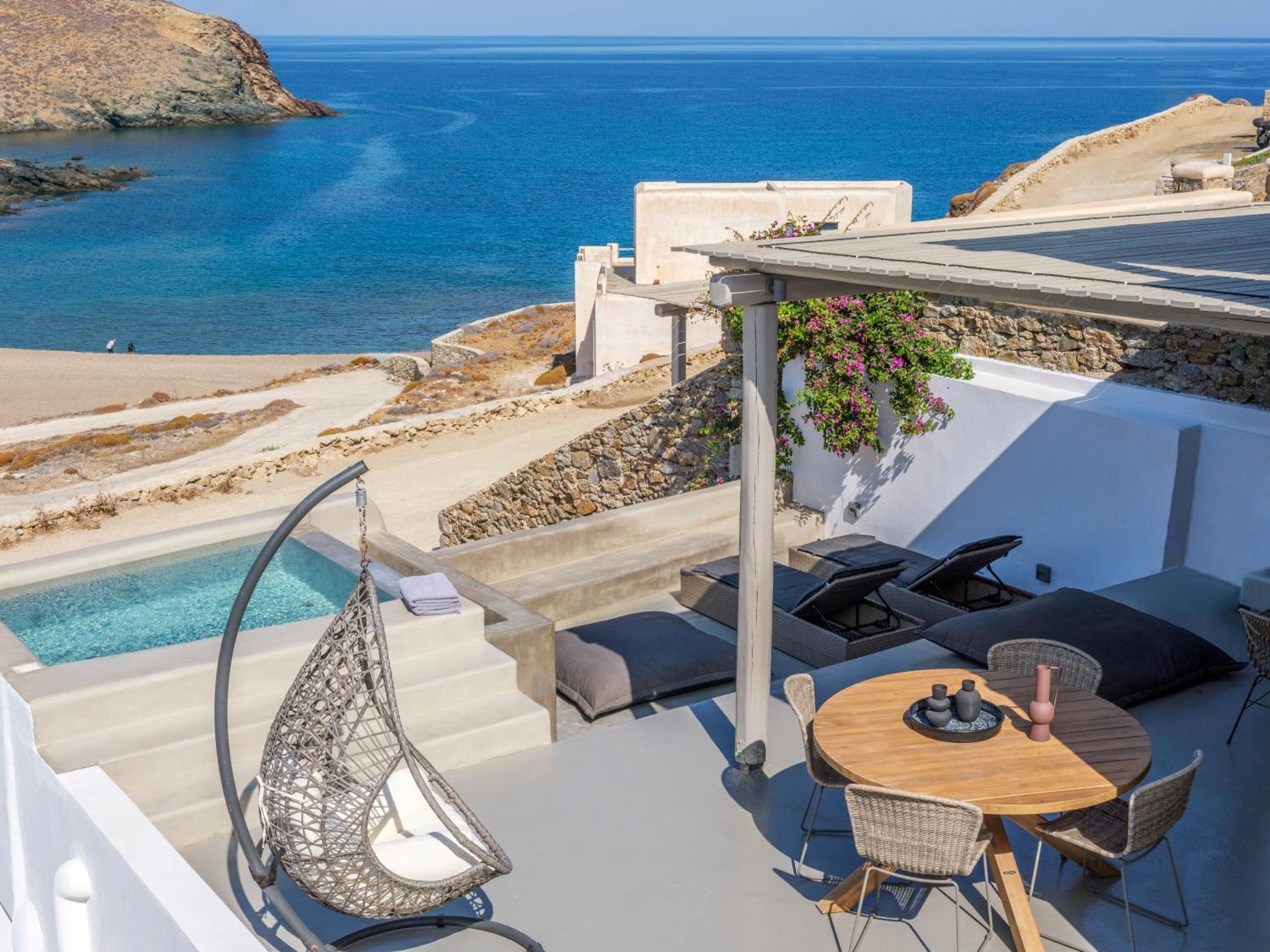 Mykonos Residence Villas & Suites Merchia Beach Экстерьер фото
