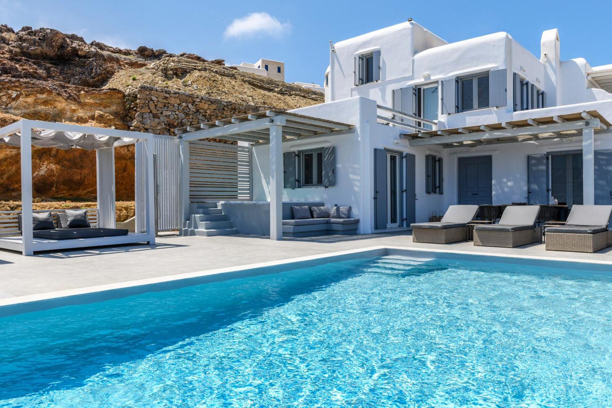 Mykonos Residence Villas & Suites Merchia Beach Экстерьер фото