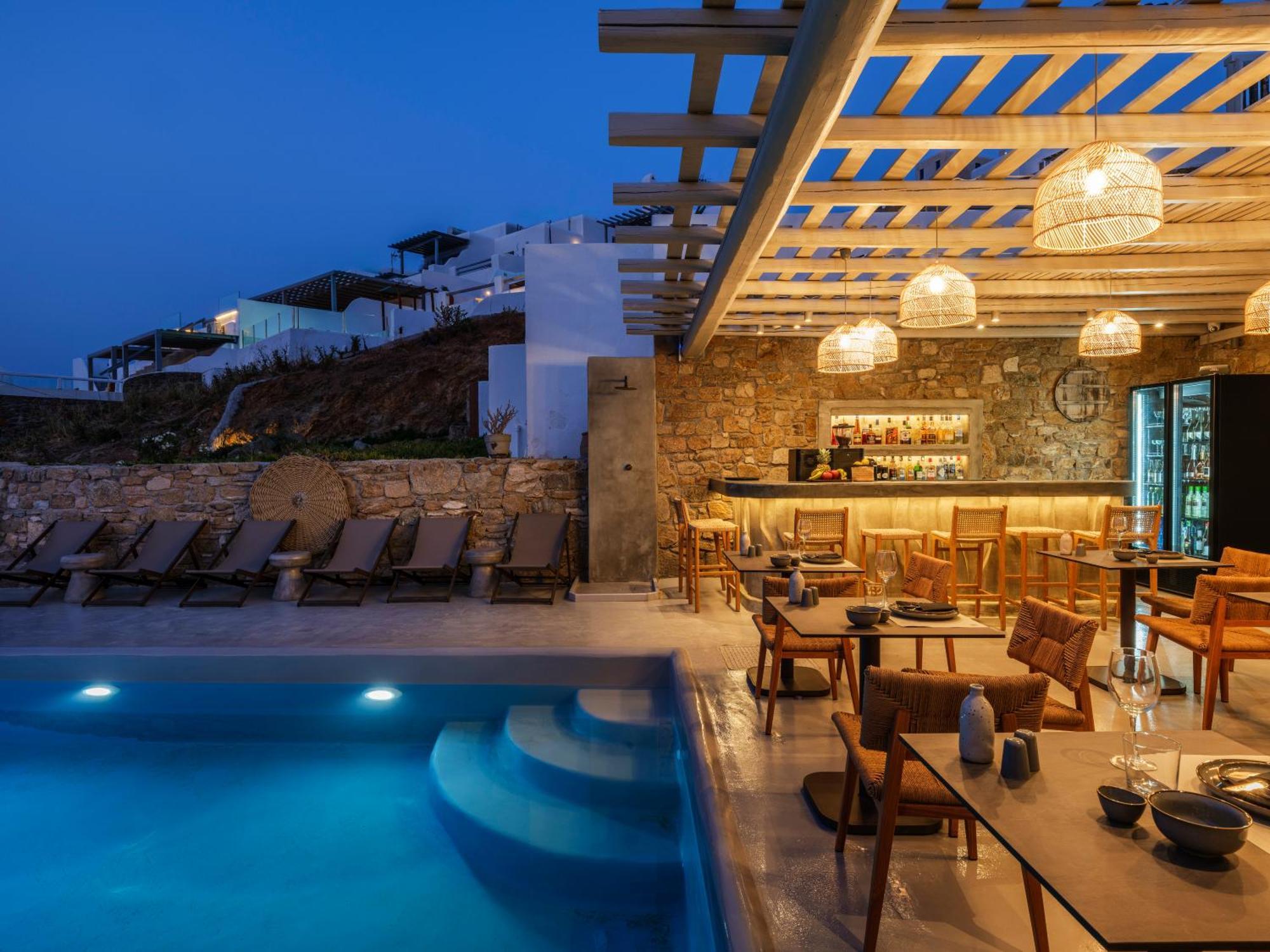 Mykonos Residence Villas & Suites Merchia Beach Экстерьер фото