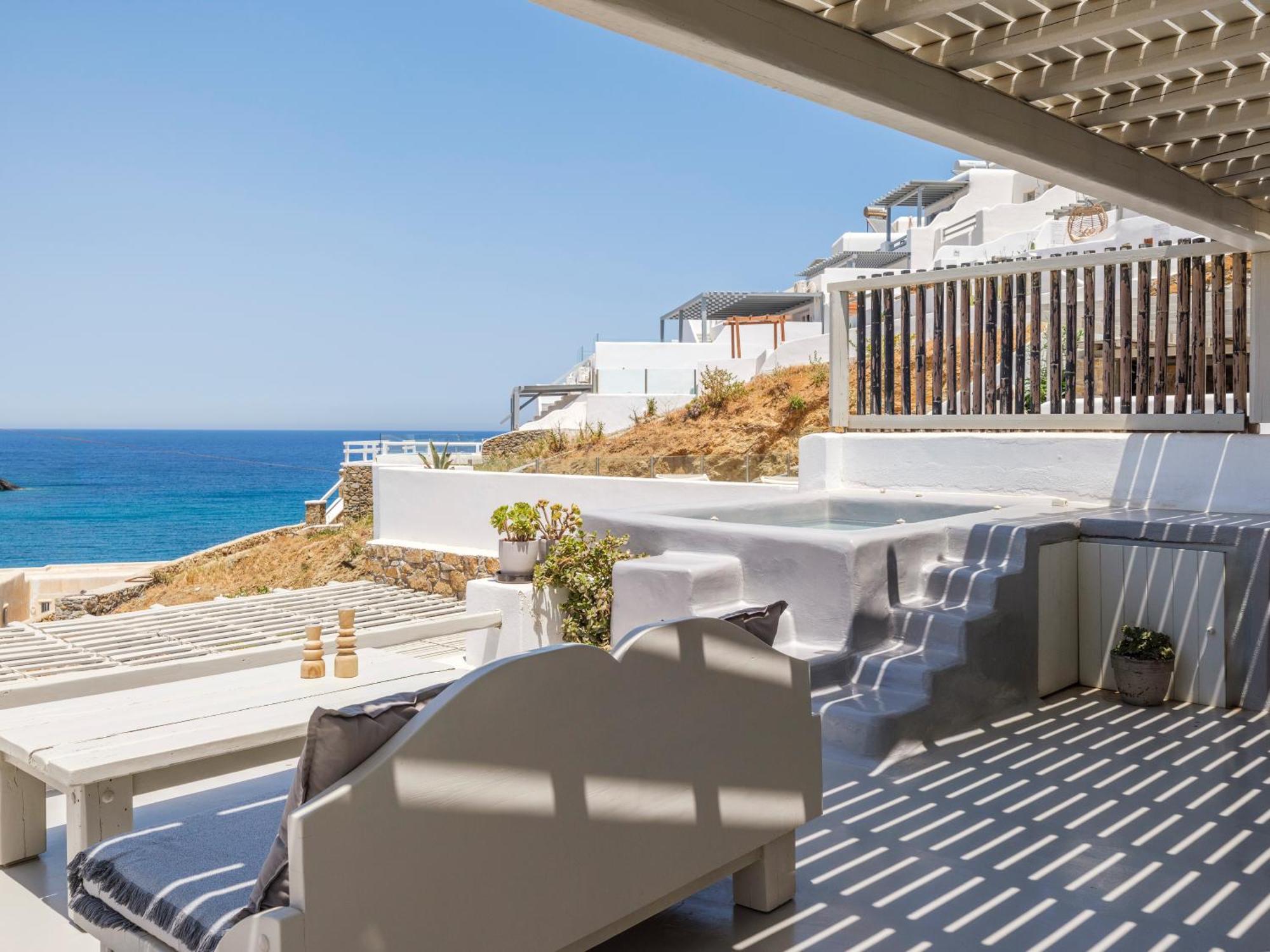Mykonos Residence Villas & Suites Merchia Beach Экстерьер фото