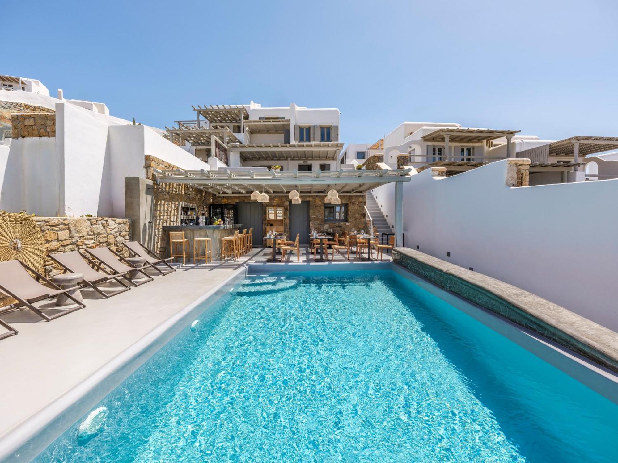 Mykonos Residence Villas & Suites Merchia Beach Экстерьер фото