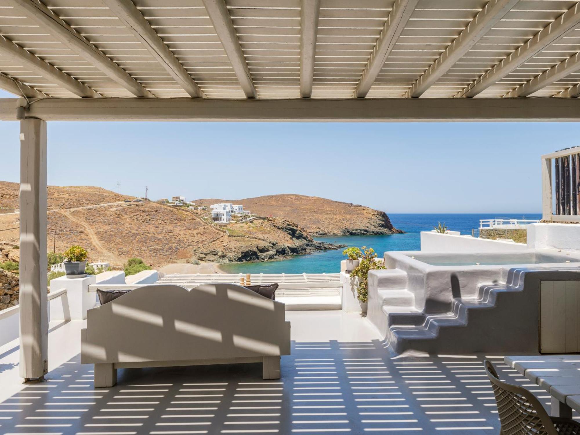 Mykonos Residence Villas & Suites Merchia Beach Экстерьер фото
