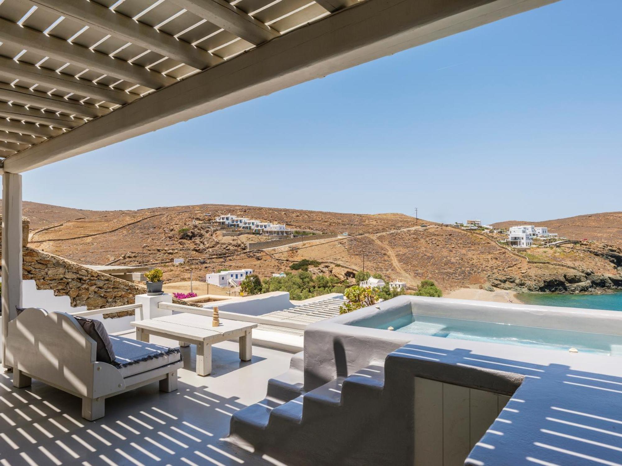 Mykonos Residence Villas & Suites Merchia Beach Экстерьер фото